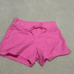 Lilly girls pull on tie shorts in Vibrant Pink